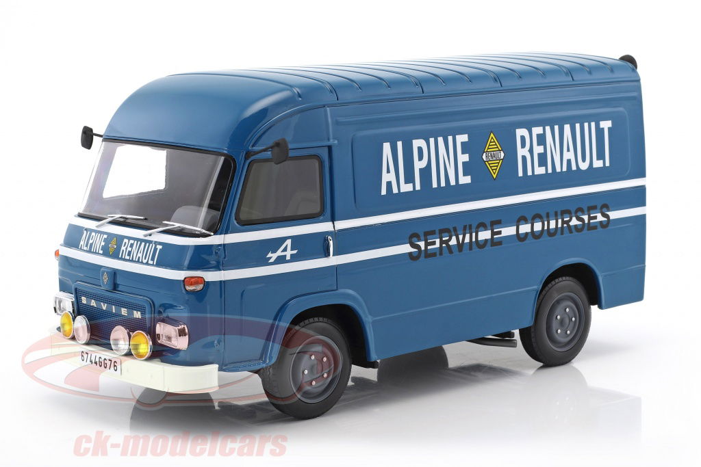 ottomobile-1-18-saviem-sb2-van-assitance-courses-alpine-24h-lemans-blu-ot578/