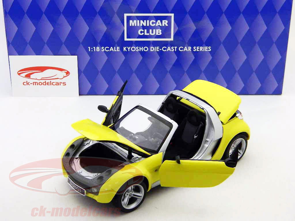KYOSHO 1/18 smart roadster ミニカー Kyosho 1/18 - Smart Roadster Gelb | eBay