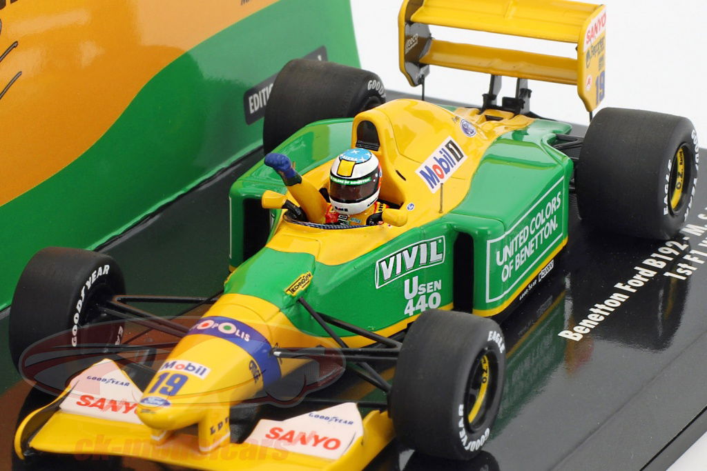 ミニカー MINICHAMPS BENETTON B192 M.SCHUMACHER Minichamps 1:18 M. Schumacher Benetton Ford B 192 formula