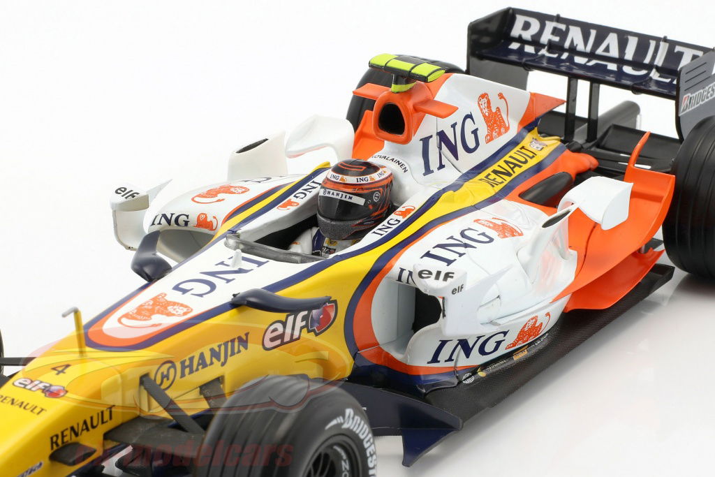 【ホットウィール　INGルノー　R27 2007年　1/18】 HotWheels 1:18 Heikki Kovalainen Renault R27 #4 formula 1