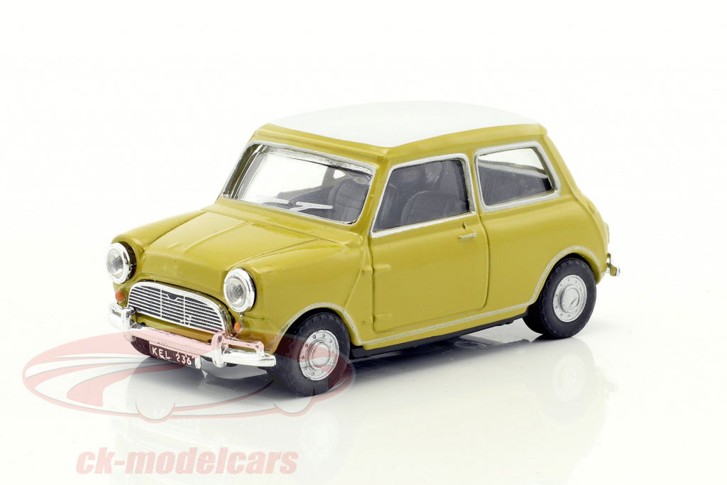 cararama-1-43-mini-cooper-annee-de-construction-1969-moutarde-jaune-blanc-mini03g/