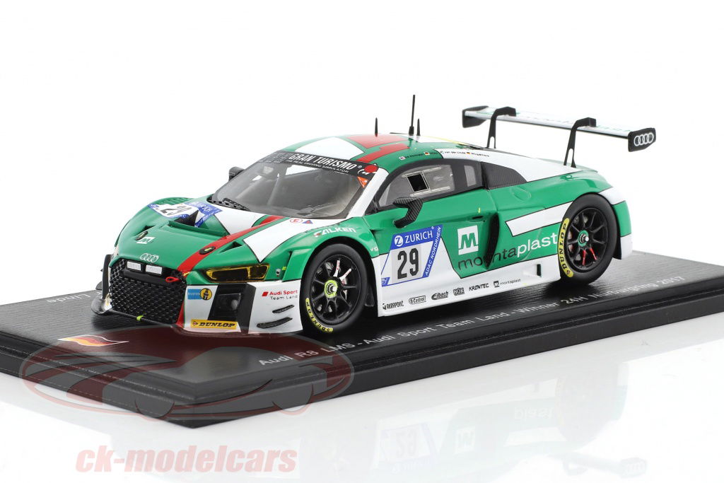 spark 1/43 audi R8 ニュル　2017年ウィナー Spark 1:43 Audi R8 LMS #29 Winner 24h Nürburgring 2017 Audi