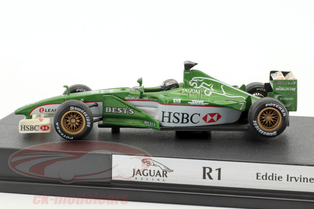 HotWheels 1:43 Eddie Irvine Jaguar R1 #7 formula 1 2000