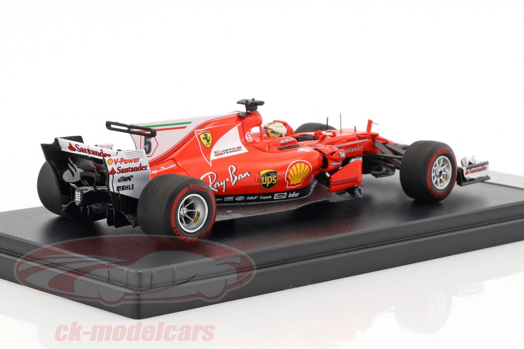 スポーツ選手 F1 Ferrari SF70-H Monaco GP  Seb Vettel LookSmart 1:43 Sebastian Vettel Ferrari SF70H #5 Winner