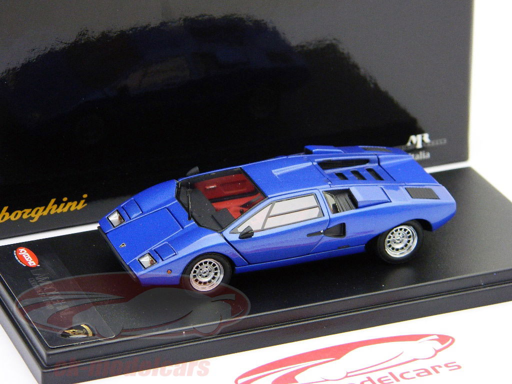 kyosho-mr-collection-1-18-lamborghini-countach-lp400-blau-blue-metallic-1-43-kyosho-mr-collection-04101bl/