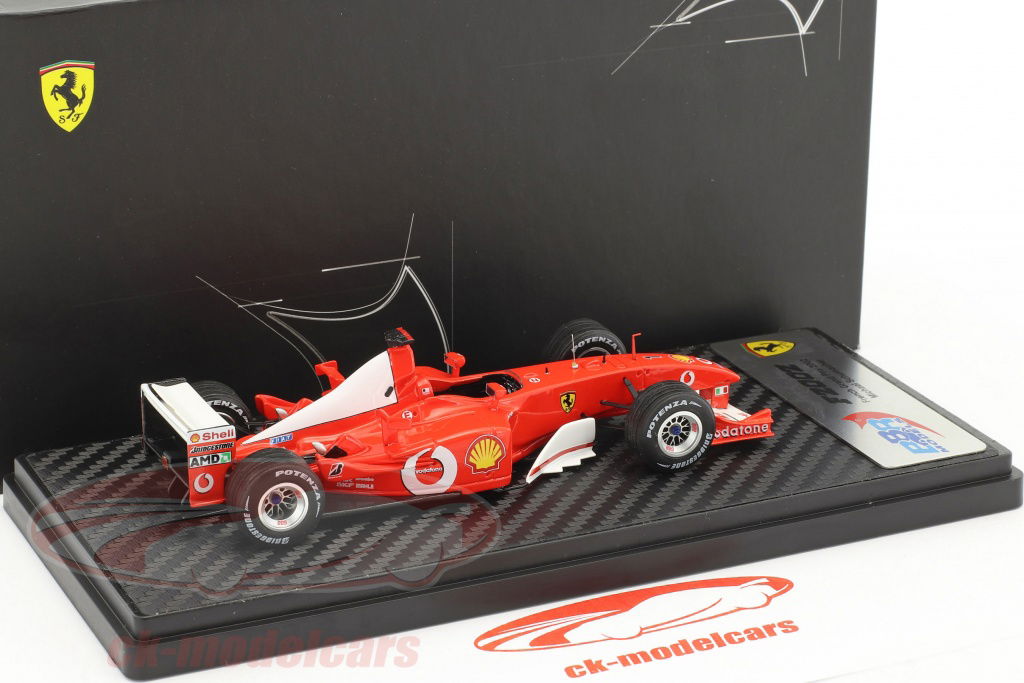 BBR Models 1:43 Michael Schumacher Ferrari F2002 Winner