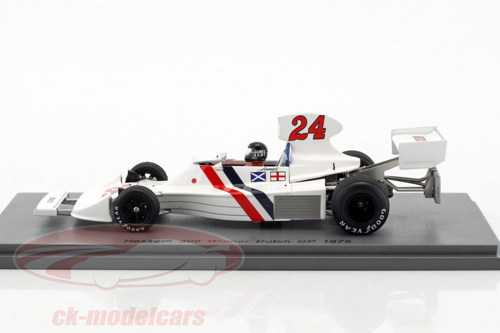 激レア　日本未発売　F1マシンコレクション　HESKETH 308B 1975年 Spark 1:43 James Hunt Hesketh 308 #24 winner Dutch GP