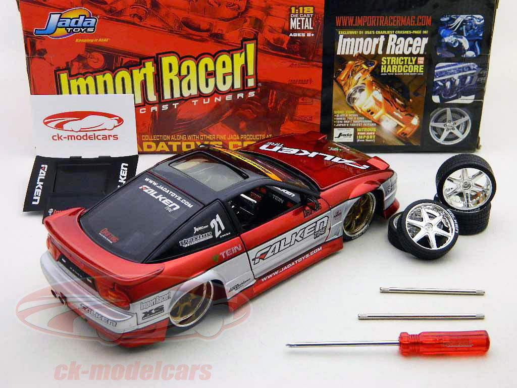 Jadatoys 1:18 Nissan 240 SX import racer diecast tuners