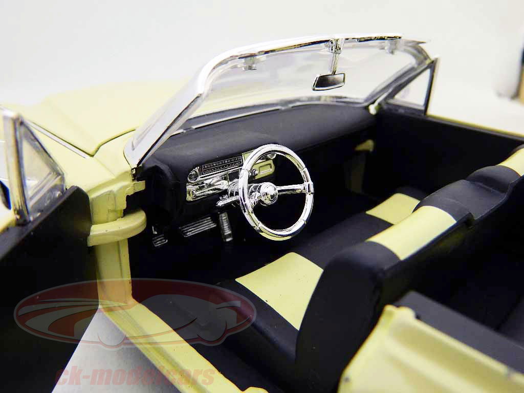 jadatoys1963年キャデラック Jadatoys 1:18 キャデラックコンバーチブルYR。1963黄色/黄色の