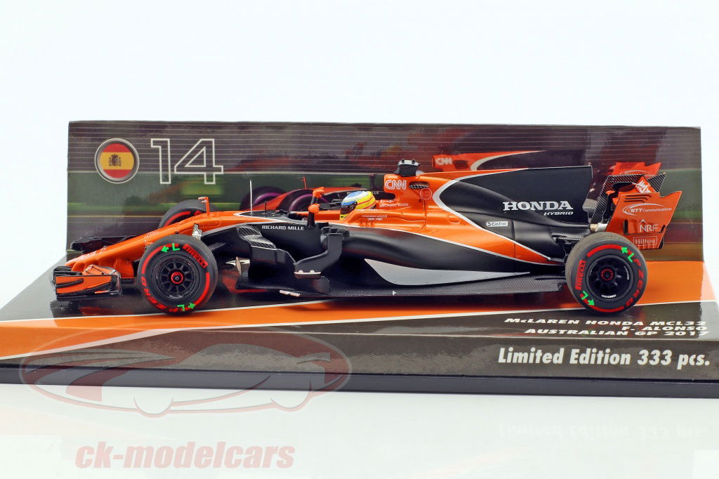 スパーク 1/43 マクラーレンホンダ MCL32 アロンソ オーストラリアGP Spark 1:43 Fernando Alonso McLaren MCL32 #14 Australia GP