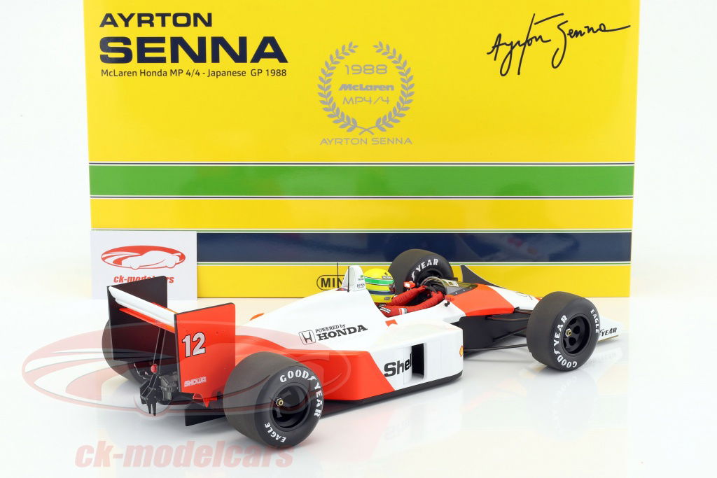 1:12　MINICHAMPS ミニチャンプス McLAREN MP4/4 Mclaren MP4/4 #12 Ayrton Senna 1988 F1 World Champion 1:12