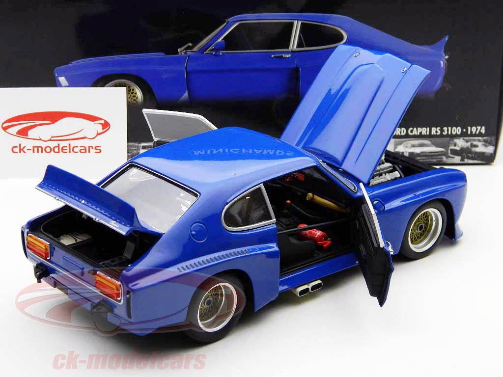 MINICHAMPS フォードカプリ RS 3100 1974 1/18 Minichamps 1:18 Ford Capri RS 3100 Racing Bj. 1974 blue