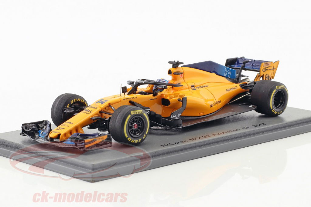 F1 spark McLaren MCL33 2018 ミニカー 1/43 1/43 Spark Formula 1 F1 Alonso McLaren MCL33 Australian GP