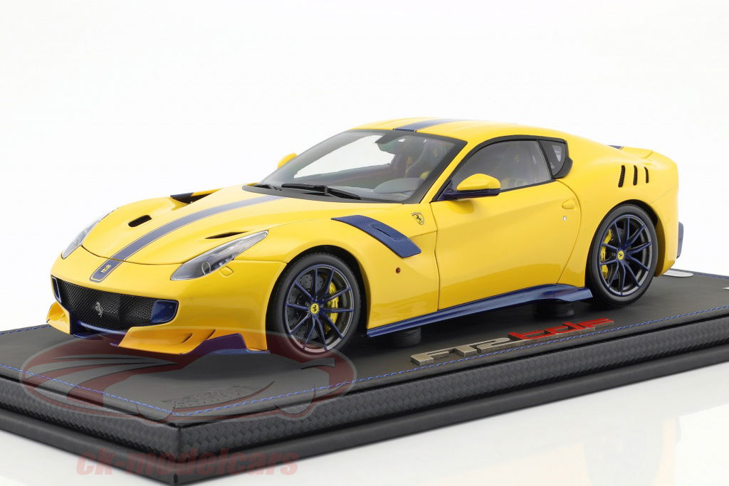 BBR Models 1:18 Ferrari F12 TDF modena yellow with high