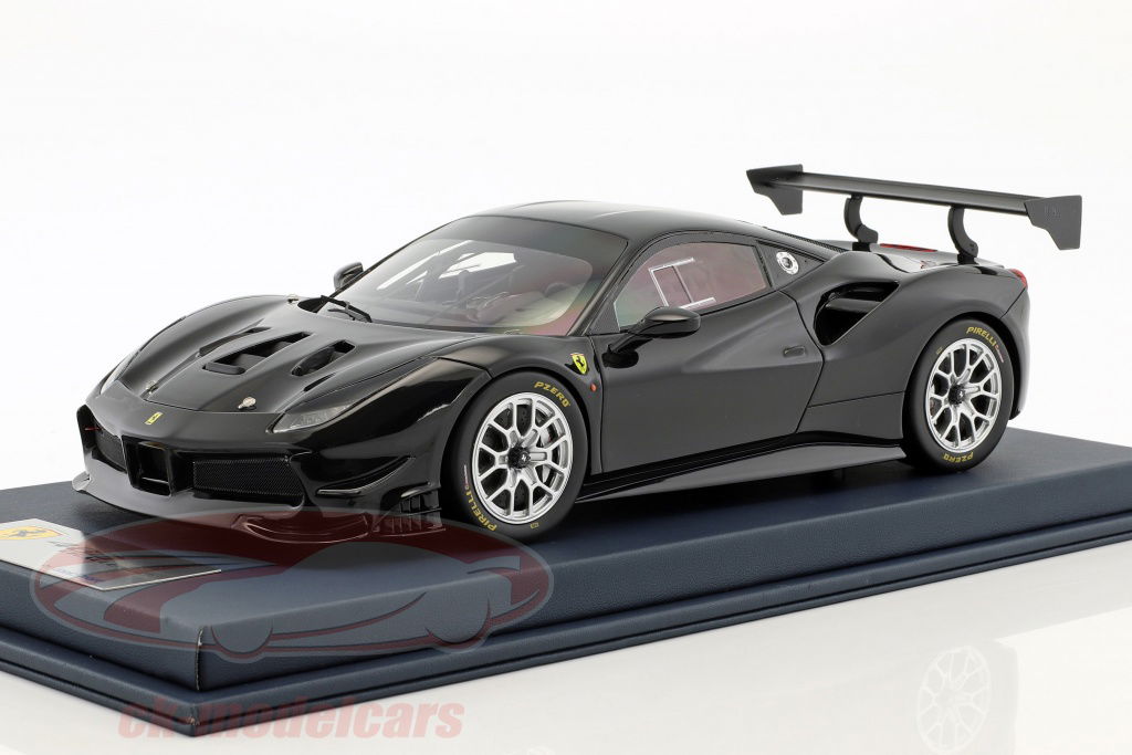 looksmart-1-18-ferrari-488-challenge-schwarz-mit-vitrine-ls18-rc010d/