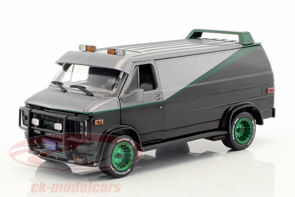 greenlight-1-24-bas-gmc-vandura-annee-de-construction-1983-serie-tv-la-a-team-1983-87-vert-version-84072-gruene-version/