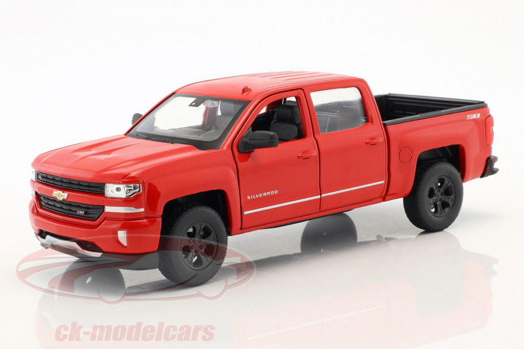 welly-1-24-chevrolet-silverado-annee-de-construction-2017-rouge-24083r/