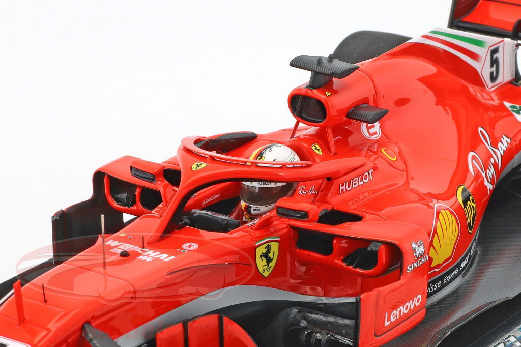 LookSmart 1:18 Sebastian Vettel Ferrari SF71H #5 Winner