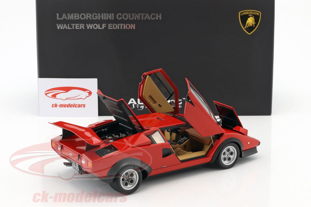 AUTOart Lamborghini カウンタック Walter Wolf 1/18 AUTOart Lamborghini Countach WALTER WOLF EDITION (Red