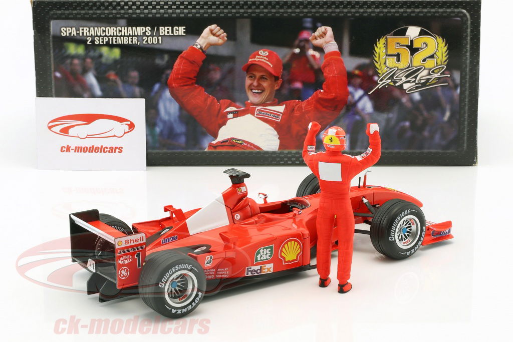 HotWheels 1:18 M.シューマッハフェラーリF2001フォーミュラ1