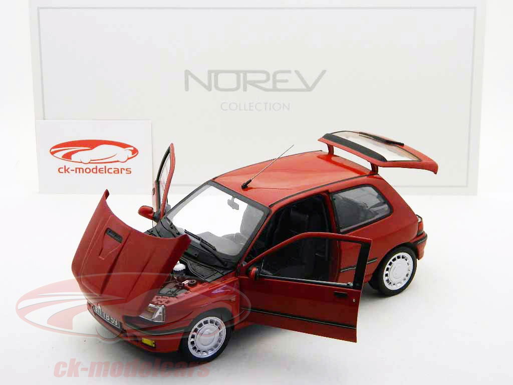 1/18 ルノー クリオ16S Norev 1:18 ルノークリオ16S Bjは1991腐敗/赤 185231 モデル 車