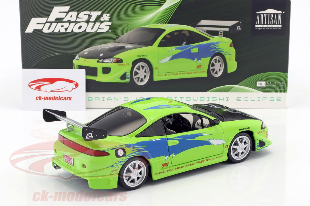 ミニカー GREENLIGHT FAST&FURIOUS Eclipse Spyder GREENLIGHT FAST & FURIOUS ROMAN'S 1995 MITSUBISHI ECLIPSE