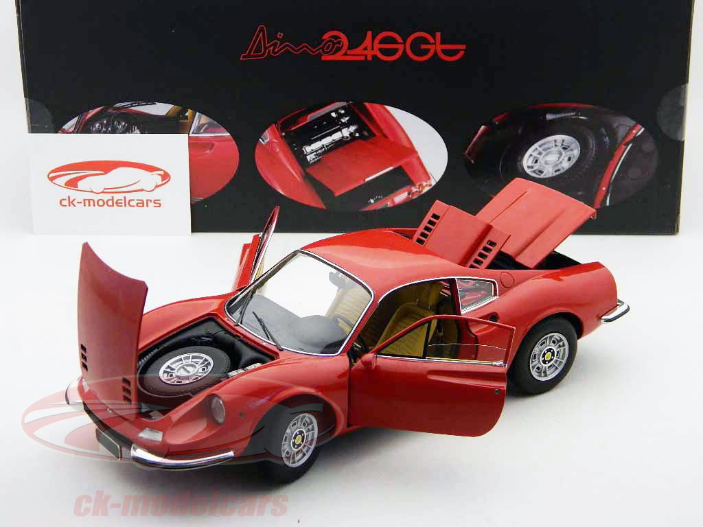 HotWheels Elite 1:18 Ferrari Dino 246 GT Coupe Bj. 1970 red