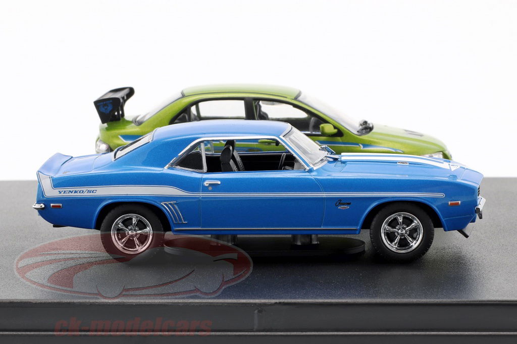 Greenlight 1:43 2-Car 集Chevrolet Camaro 和Mitsubishi Lancer