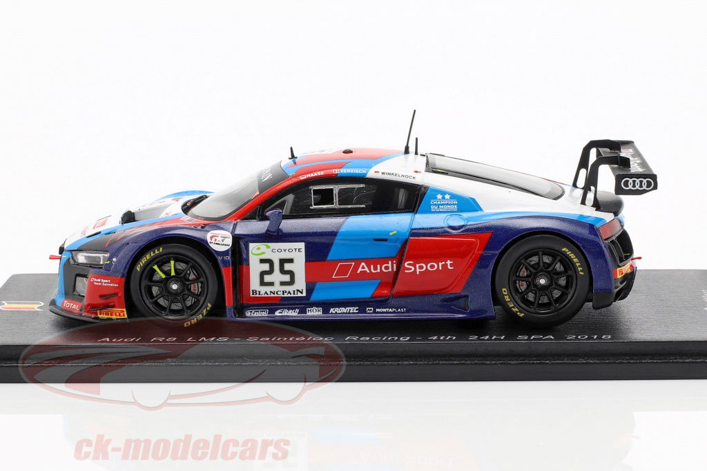 Spark Audi R8 lms 2018年スパ24時間レース 1/43 Spark 1:43 Audi R8 LMS #25 4th 24h Spa 2018 Audi Sport Team