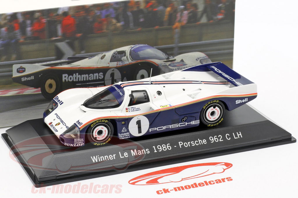 Spark 1:43 Porsche 962 C LH #1 Winner 24 LeMans 1986 Bell