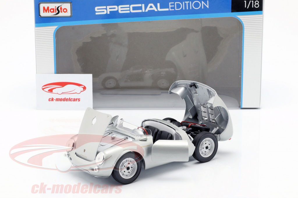 Maisto 1:18 ポルシェ 550 A Spyder 年 1950 銀 完成モデル