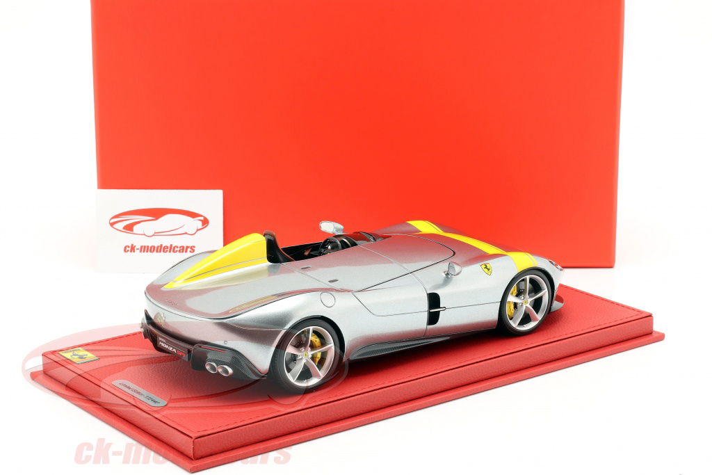 自動車 BBR 1/18 Ferrari Monza SP1 l grey BBR Models 1:18 Ferrari Monza SP1 Paris automobile show 2018
