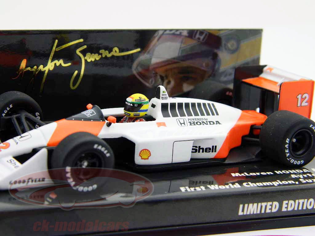 Minichamps 1:43 A. Senna McLaren Honda MP 4/4 worldchampion