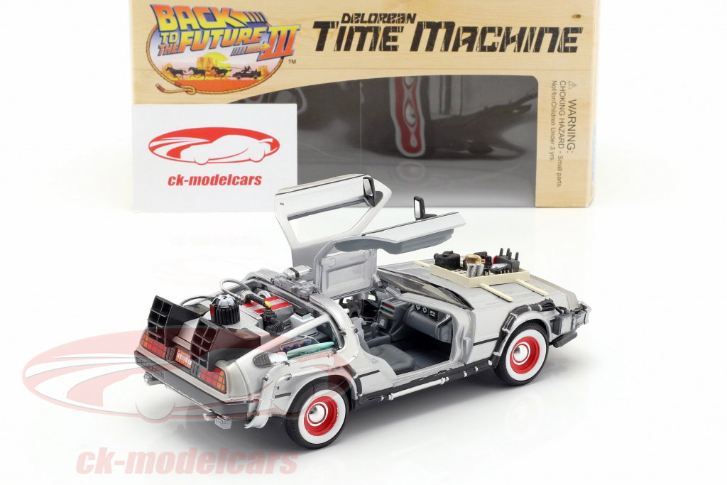 Welly 1:24 デロリアン Time Machine Back to the Future III 腕ずく