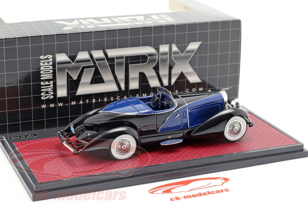 ミニカー　1/43 デューセンバーグ J SWB French True Speedster by Figoni 1931 #J-465-2509(ブラック×レッド) [MX50406-031] MODELCARSWHOLESALE.COM