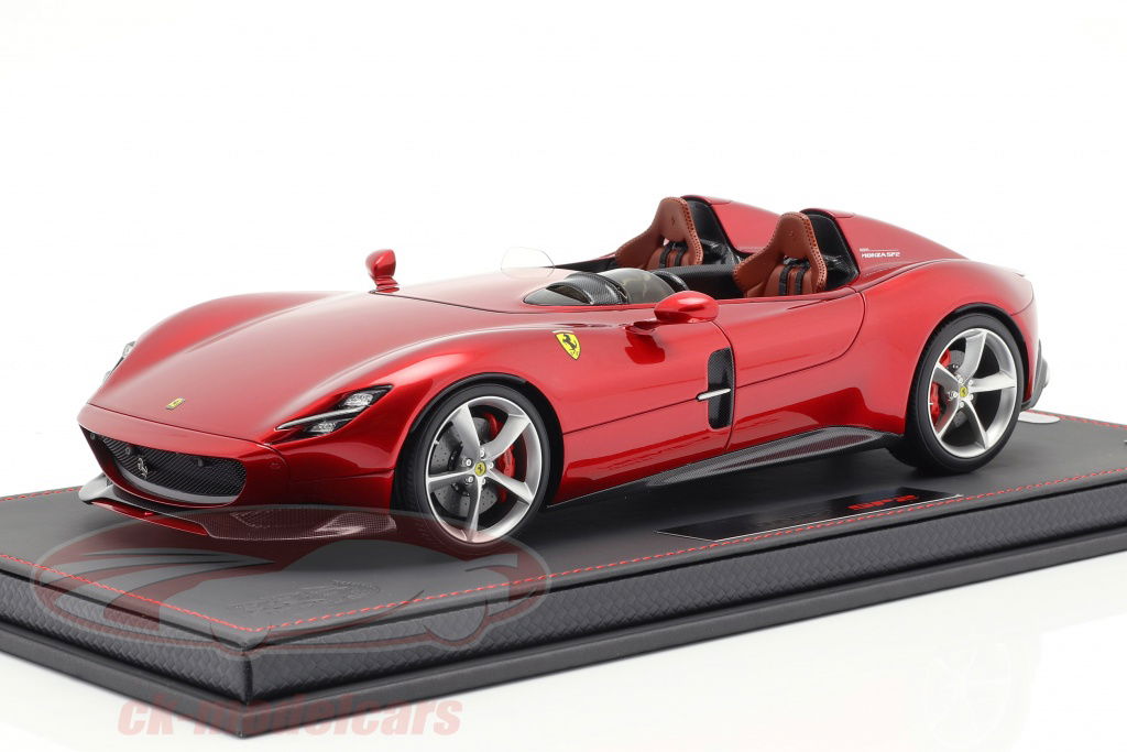 BBR Models 1:18 Ferrari Monza SP2 year 2018 portofino red