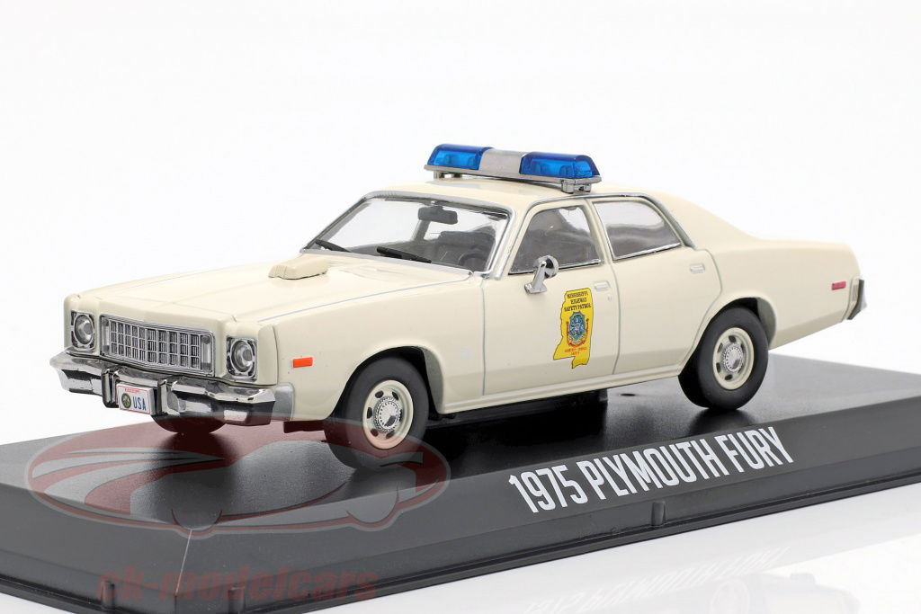 グリーンライト　1977 PLYMOUTH FURY 警察車両 1/43 Greenlight 1:43 Plymouth Fury Mississippi Highway Patrol
