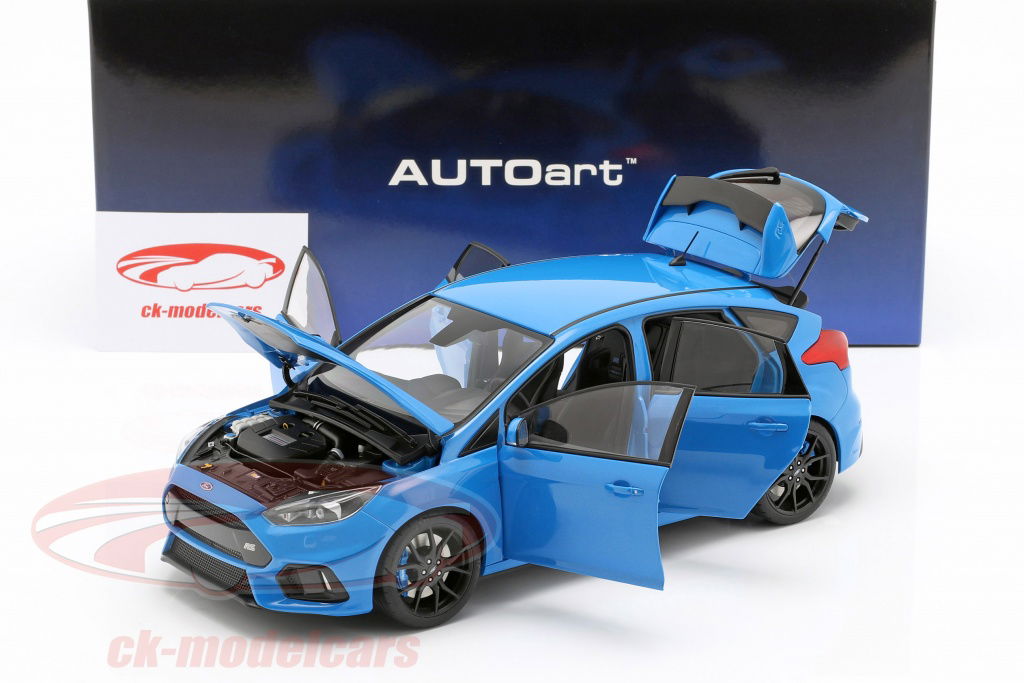 ミニカー Ford Focus RS 1:18 AUTOart Nitrous Blue 1/18 Ford USA Focus RS 2016 Nitrous Blue Metallic Model Car