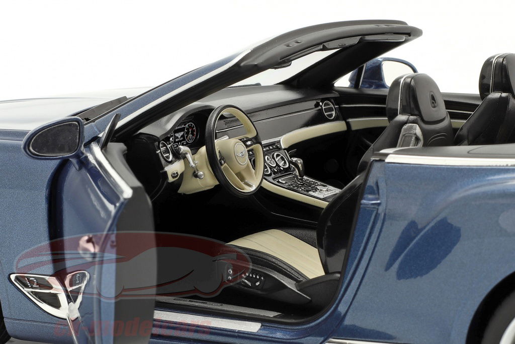 Norev 1:18 Bentley Continental GT Convertible year 2019 blue