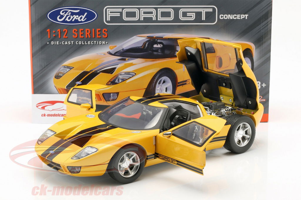 No.227 ミニカー1/12 MOTOR MAX FORD GT 1/12 Motormax Ford GT (Yellow) Diecast Car Model