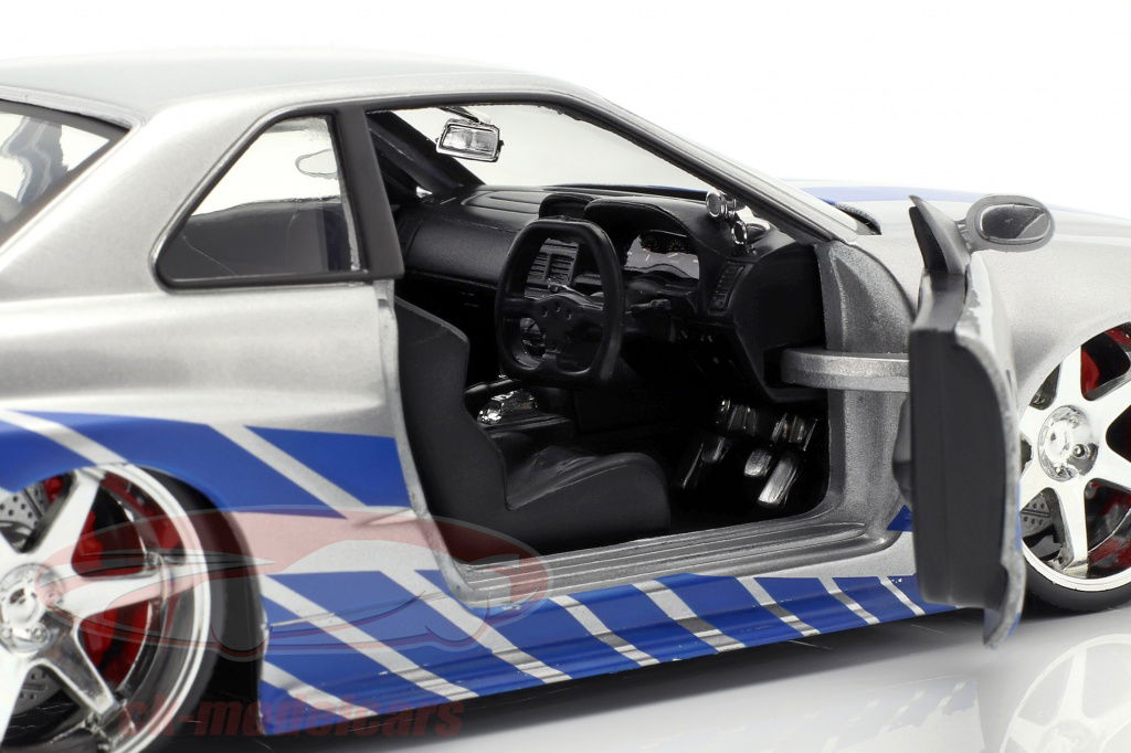 Jadatoys 1:24 Brian's Nissan Skyline GT-R (R34) 映画 2 Fast