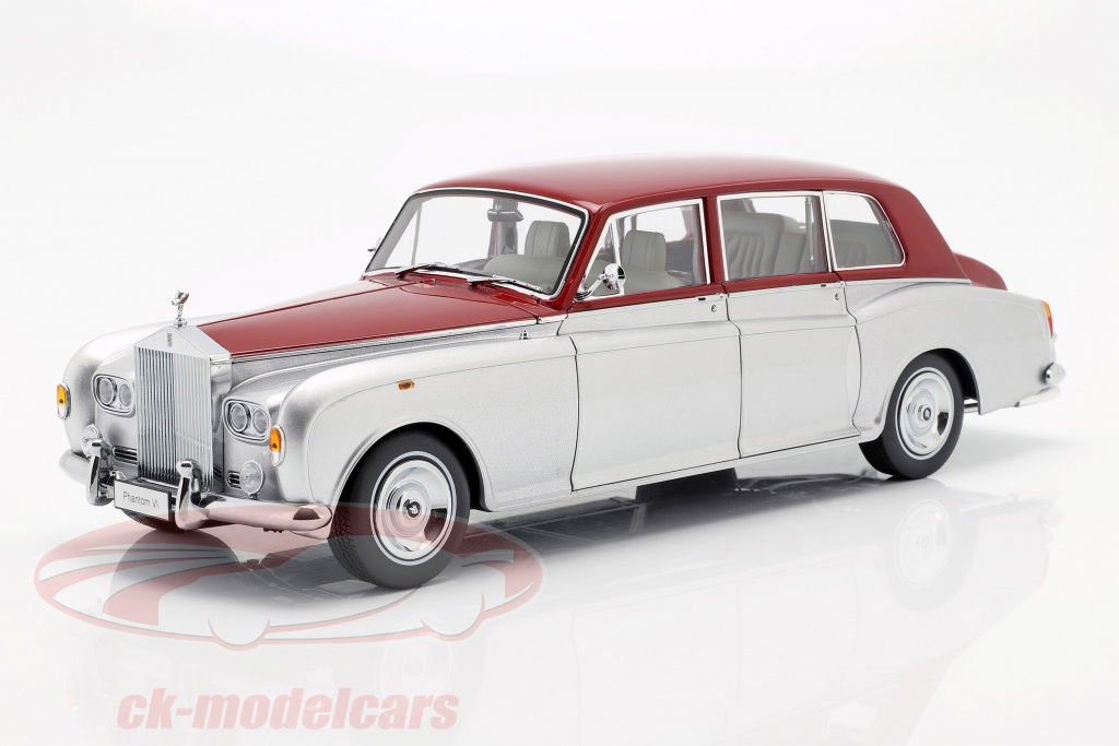 kyosho-1-18-rolls-royce-phantom-vi-argent-rouge-08905sr/