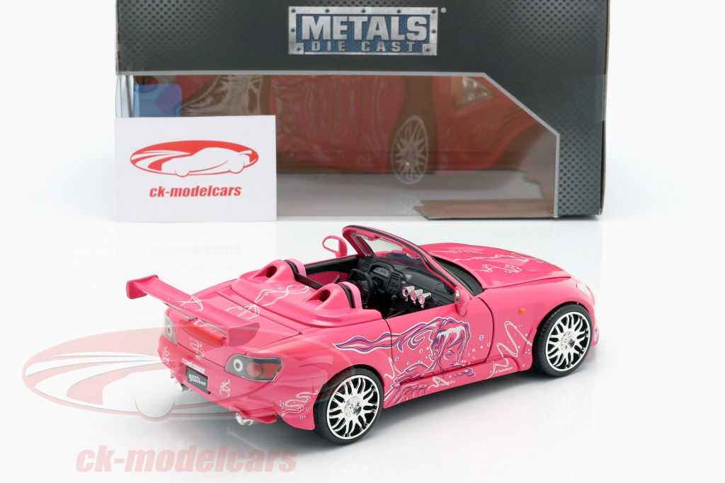 Suki's Honda S2000 ダイキャストミニカー Amazon | JADATOYS 1:24ワイルドスピードダイキャストカー