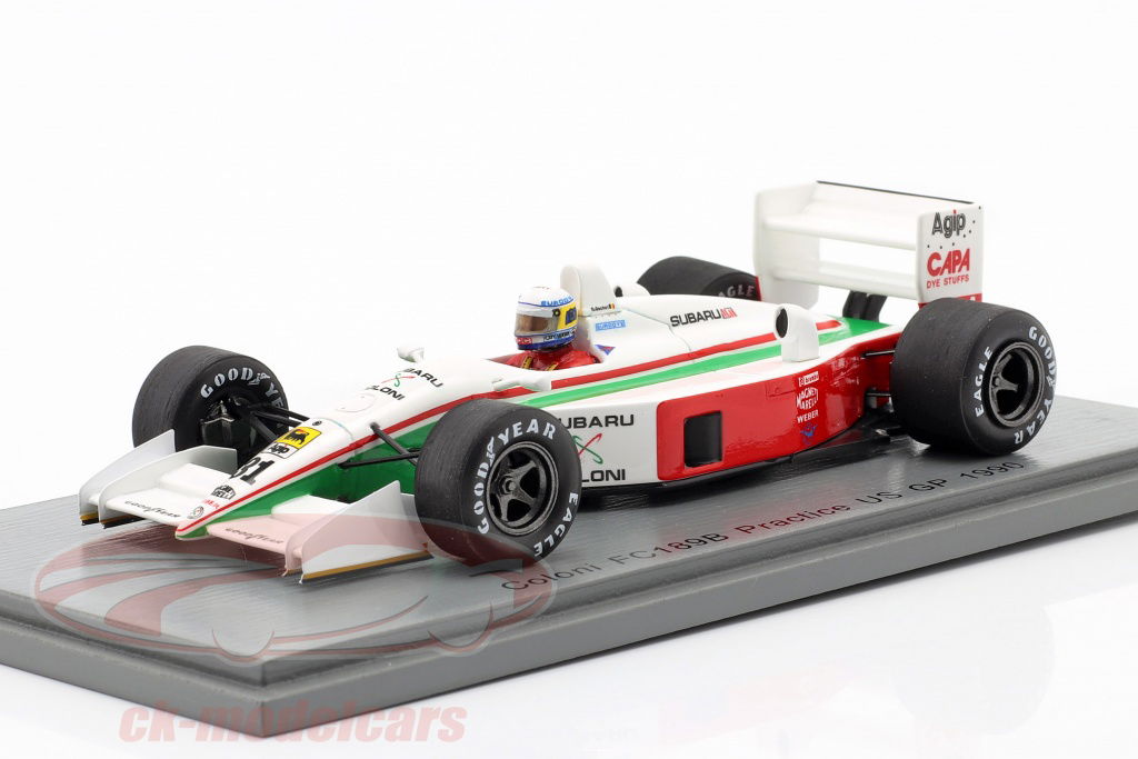 Spark 1:43 Bertrand Gachot Coloni FC189B #31 Practice US GP