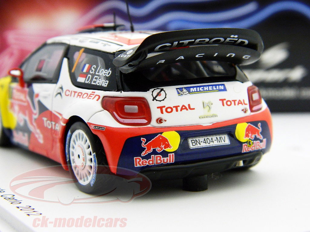 Spark 1:43 S. Loeb Citroen DS3 #1 Winner WRC Monte Carlo