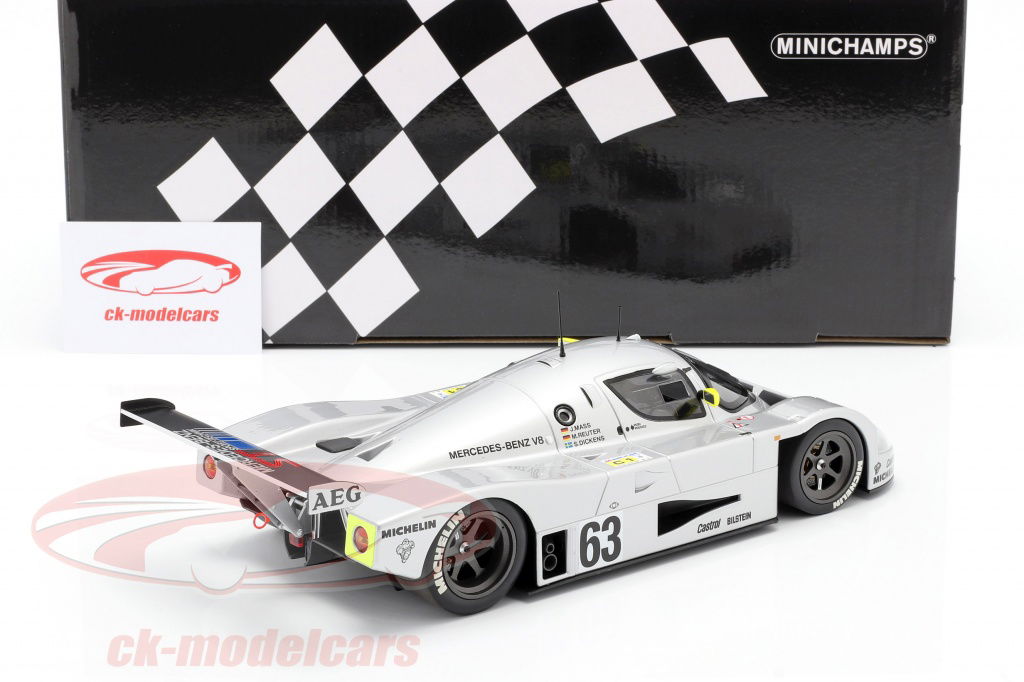 ミニカー Sauber Mercedes C9 1989 LeMans Winner Minichamps 1:18 Sauber-Mercedes C9 #63 Winner 24h LeMans