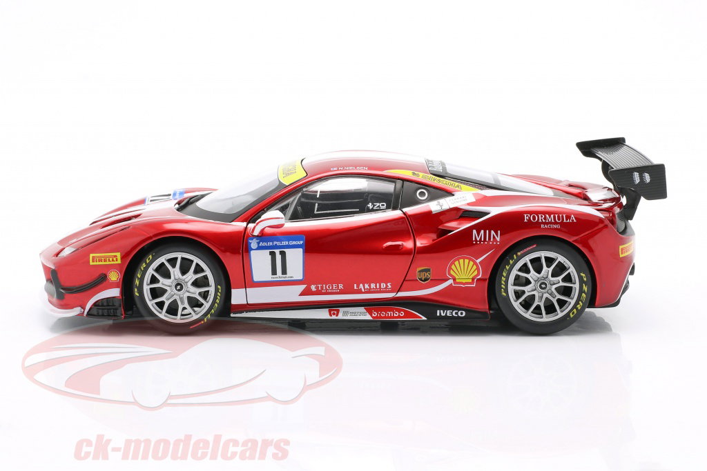 Bburago 1:24 Ferrari 488 Challenge #11 Formula Racing Mugello 2017