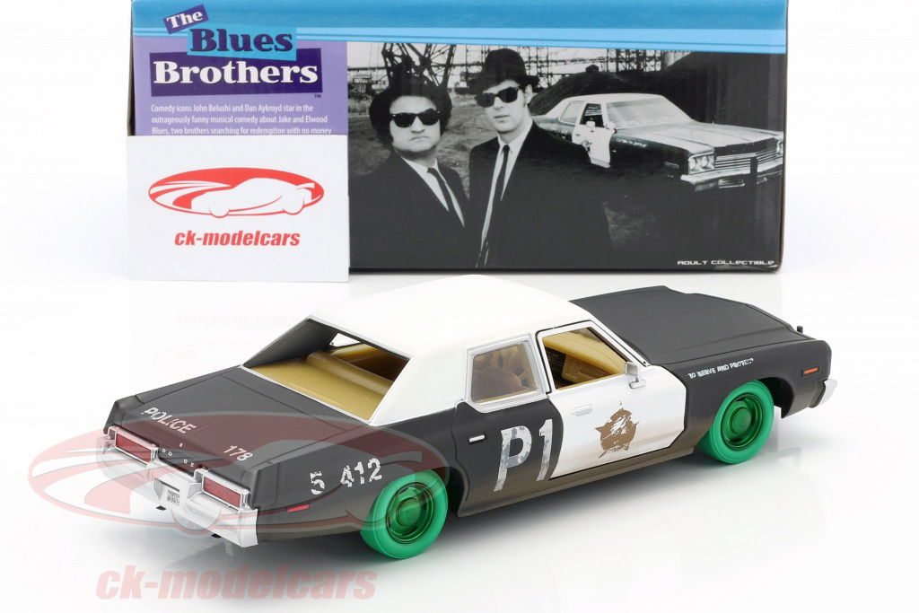 Blues Brothers ミニカー　greenlight Amazon | グリーンライト Chicago Police ダッヂ Monaco Blues