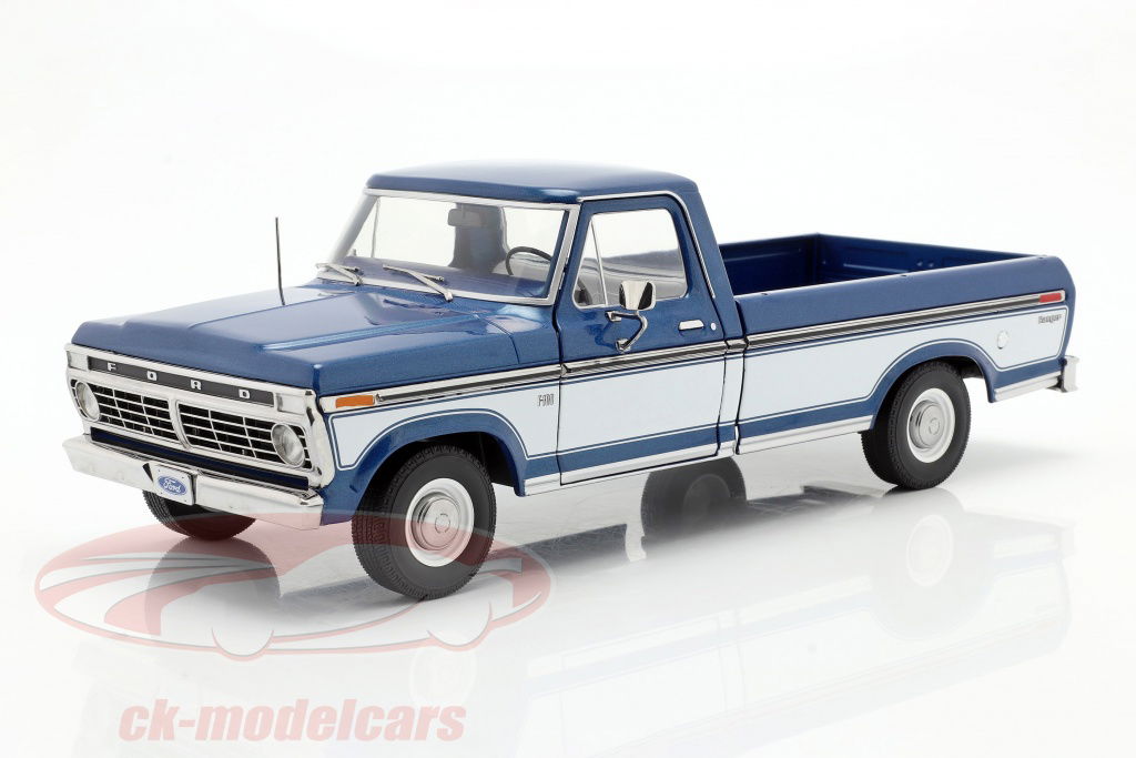 greenlight-1-18-ford-f-100-pick-up-annee-de-construction-1976-avec-couverture-bleu-blanc-13544/