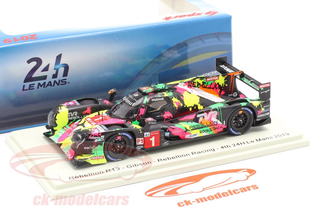 ミニカー Rebellion R13 Gibson 2019 24H Le Mans Rebellion R13 - Gibson No.1 Rebellion Racing 4th 24H Le Mans